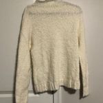 BP NEW Off White Funnel Neck Fuzzy Boucle Knit Sweater Size Small Photo 2