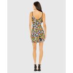 Mac Duggal  NWT Sequined Floral Detail Mini Dress in Black Multi Size 10 Photo 1