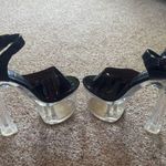 Elegant Black Platform Heels Size 8 Photo 0