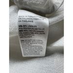 Chico's  Silver Metallic Linen Blend Sleeveless Collared Button Up Top 4 20 22 Photo 3