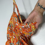 Cupshe NWT  Floral‎ V-Neck Tankini Top & Standard Bottoms Set Orange Medium Photo 4