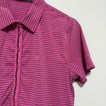 G/Fore Pink Mixed Stripe Golf Athletic Polo Shirt Size Medium Photo 3