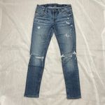 Vigoss π The Thompson Tomboy Distressed Ripped Skinny Denim Jeans Size 26 Photo 4