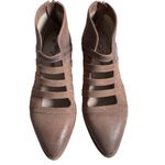 Free People  Leather Emma Cut-Out Booties Tan Size 9 Photo 5