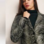 Reformation NWT  x Veda Crosby Snake Print Longline Blazer Coat Photo 3