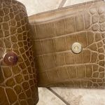 Punto Fibbia Made in Italy Snake Croc Embossed Crossbody Purse Euc Green small Photo 8