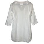 Malvin Hamburg Germany Linen Tunic Mini Dress White Size M Photo 3