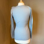 Red Valentino  Grey Ruffle Button-Up Cardigan Large Photo 2