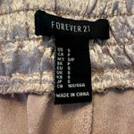 Forever 21 Boxer Shorts Satin Lace Up Elastic Waistband Metallic Pink Small Photo 1