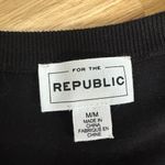 FOR THE REPUBLIC  Black Cardigan Sweater Photo 1