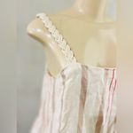 Alexis  Dimma Sleeveless 100% Linen MiniDress in Heather Beige Stripe Size S Photo 5