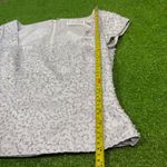 Vintage Y2K BlackTie Women’s 2 Silver Beaded Top Zip‎ Up Blouse Formal Cocktail Photo 5