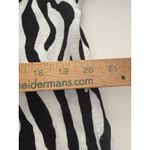 John Mark Zebra Tunic Size M Black White Oversized Lagenlook Wired Collar Size M Photo 13