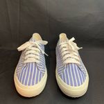 Superga  Women’s USAM 8/USAW 9.5  EU 41 Blue White Striped Sneakers Lace up Photo 2