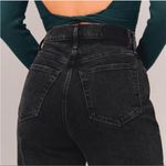 Abercrombie & Fitch The Dad High Rise Black Curve Love Criss Cross Jean Size 4 Photo 4