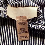 Willow + Root  Black and White Striped Flutter Sleeve Blouse Photo 3