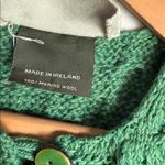ARAN SWEATER MARKET Wool cable knit vest button details Green Photo 5
