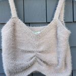 Hazel Moon boutique Tan Colored Cropped Sweater XS Photo 0