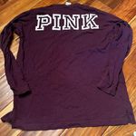 PINK - Victoria's Secret Women’s Victoria secret pink maroon long sleeve shirt. Size medium Photo 1