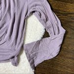 Calia Purple Long Sleeve Cropped Tie Top Size M Photo 4