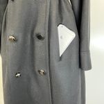 Anthropologie  Tracy Reese Wool Pea Coat  Silk Lining Bridgerton Black Photo 7