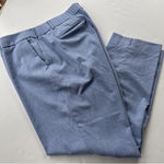 Talbots Hampshire Ankle Pant Womens 16W Light Blue Career Office Lunch Mature Photo 0
