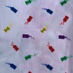 Vintage 1989 Avon Crayons Print Handkerchief Red Photo 1