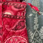 Vera Bradley Retired Mesa Red Paisley Tic Tac Toe Purse 14” X 10” Photo 7