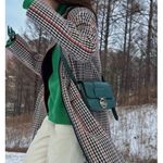 Longchamp Small Box Trot Crossbody Green Boxtrot Leather Handbag New $595 Photo 4