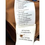 Paige Mayslie Vegan Faux Leather Belted Dress Brown Short Sleeve Button Front Photo 6