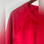 Charter Club  Intimates M Red Velour Pocketed Pajama Top Photo 4