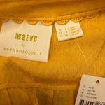 Maeve  Anthropologie NWT Boswell Peasant‎ Blouse Mustard Yellow Size 4 Photo 5