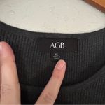 NWT AGB Grey Long Sleeve Sweater Dress Zipper Pockets Winter Large Comfy Gray Photo 1