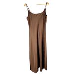ALLSAINTS Hadley Satin Midi Slip Chocolate Dress Size US 10 Brown Photo 2