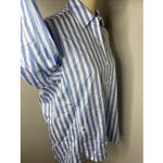 J. McLaughlin New‎  Alexis Shirt in Blue White Stripe Small s Photo 5