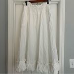 Free People  “BRING the BUBBLE” bubble hem maxi skirt with waist tie sz XS Photo 5