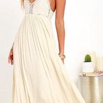 Lulus Cream Maxi Dress Photo 0