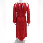Veronica Beard  Fayla Chain Link Cutout Long‎ Sleeve Midi Dress Size 0 Photo 5