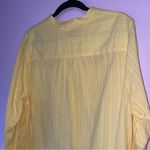 Soft Surroundings NEW L Primavera Tunic in Golden Haze Yellow Button-Up Blouse Photo 6