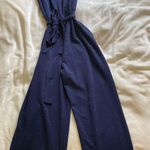 London Times Sparkly Blue Jumpsuit Photo 0