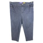 Catherines  20WP Jeans Straight Right Fit Dark Blue Denim Stretch Petite 751‎ Photo 8