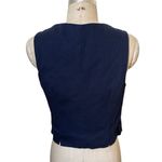Anthropologie  Odille Navy Blue Vest Size 10 Photo 2