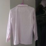 Victoria's Secret  vertical stripe sleep shirt top in pink and white size XS. Photo 6