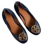 Tory Burch EUC  Leather Low Heels Blue Size 6 1/2 Photo 0