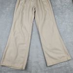 kiss & cry  Linen Blend Pants Beige Crochet Elastic Waist Size L Large Photo 2