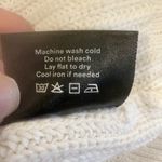 Summersalt  Ruffle Shoulder Ribbed Knit Sweater Size S White 100% Organic Cotton Photo 5