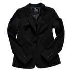 The Limited  Blazer Black Collection Black Button Front Career Jacket Size 2 Photo 6