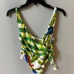 Farm Rio Tropical Fresh Faux Wrap One-Piece Swimsuit, Size large, $195 Photo 5