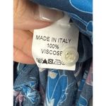 Teat & Cosset Nursing Friendly Dress Women XS Blue Floral Ruffle Made in Italy Photo 9