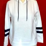Nautica White and Navy Hoodie Sweatshirt Sz S Photo 1
